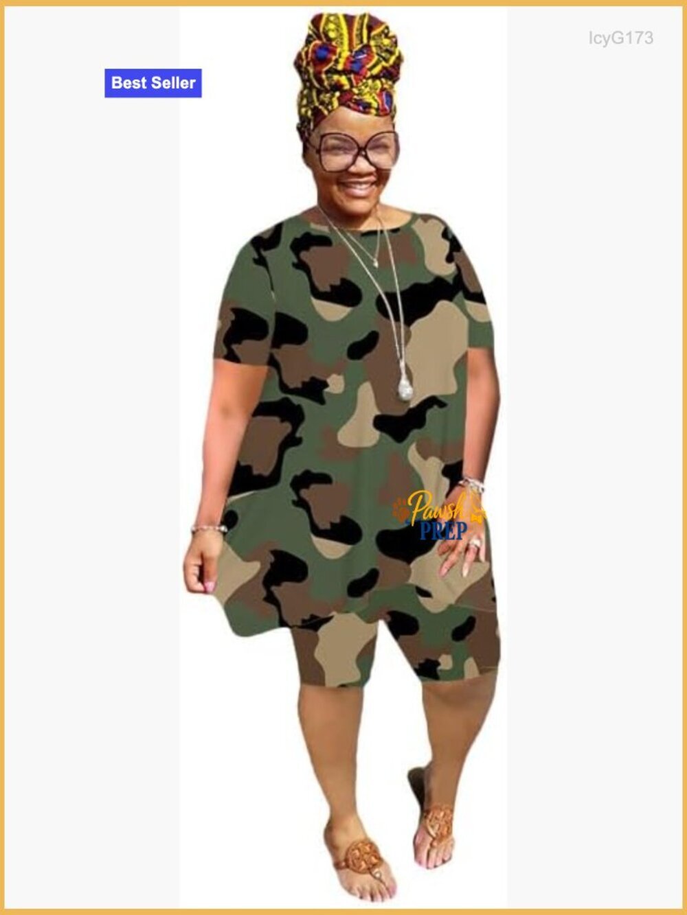 Plus Size 2 Piece Lounge Set - T-Shirt & Shorts - Sweatsuit